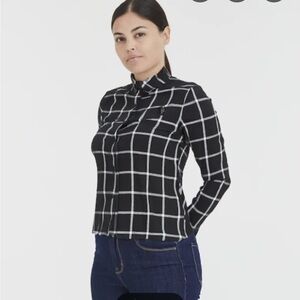 Black Diamond women’s Plaid Button-Down Shirt